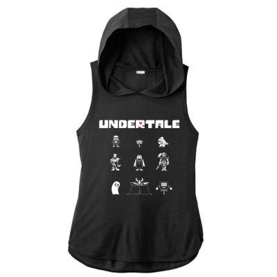 Undertale Ladies PosiCharge Tri-Blend Wicking Draft Hoodie Tank