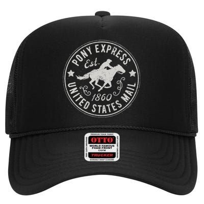 Usps Usps Pony Express High Crown Mesh Back Trucker Hat