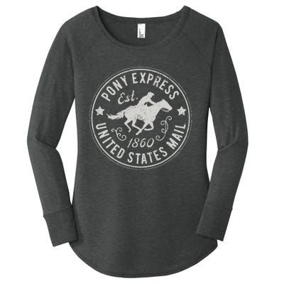 Usps Usps Pony Express Women's Perfect Tri Tunic Long Sleeve Shirt