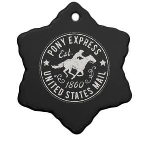 Usps Usps Pony Express Ceramic Star Ornament