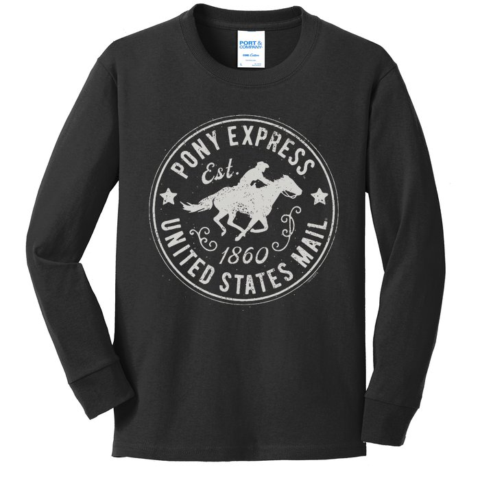 Usps Usps Pony Express Kids Long Sleeve Shirt