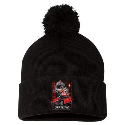 Uprising Pom Pom 12in Knit Beanie