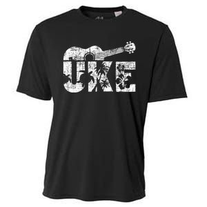 Uke Ukulele Player Ukulelist Music Guitarist Cooling Performance Crew T-Shirt