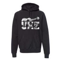 Uke Ukulele Player Ukulelist Music Guitarist Premium Hoodie