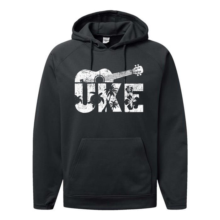 Uke Ukulele Player Ukulelist Music Guitarist Performance Fleece Hoodie