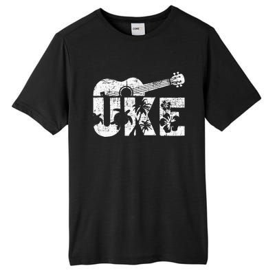 Uke Ukulele Player Ukulelist Music Guitarist Tall Fusion ChromaSoft Performance T-Shirt