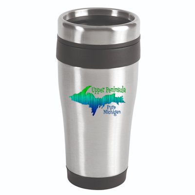 Up Upper Peninsula Michigan Ombre Yoopers 906 16oz Travel Tumbler