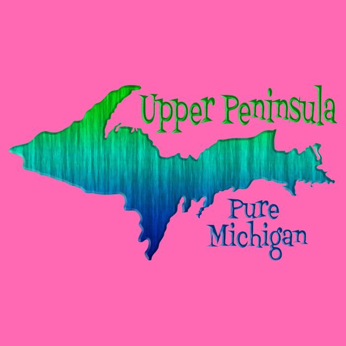 Up Upper Peninsula Michigan Ombre Yoopers 906 Stripe Pom Pom Beanie