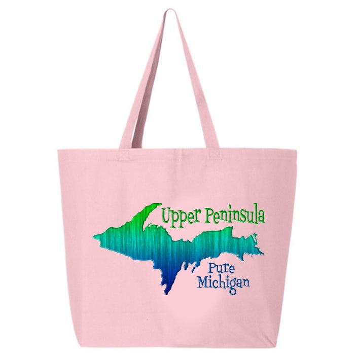 Up Upper Peninsula Michigan Ombre Yoopers 906 25L Jumbo Tote