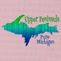 Up Upper Peninsula Michigan Ombre Yoopers 906 25L Jumbo Tote