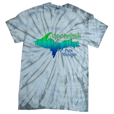 Up Upper Peninsula Michigan Ombre Yoopers 906 Tie-Dye T-Shirt