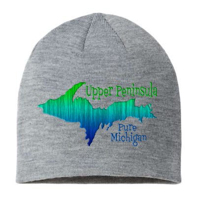 Up Upper Peninsula Michigan Ombre Yoopers 906 Sustainable Beanie