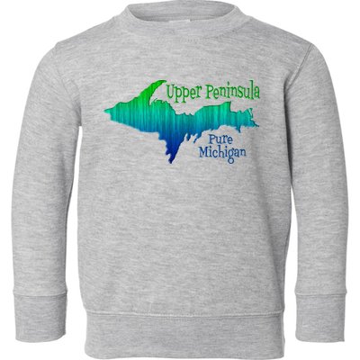 Up Upper Peninsula Michigan Ombre Yoopers 906 Toddler Sweatshirt