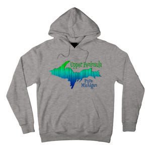 Up Upper Peninsula Michigan Ombre Yoopers 906 Tall Hoodie