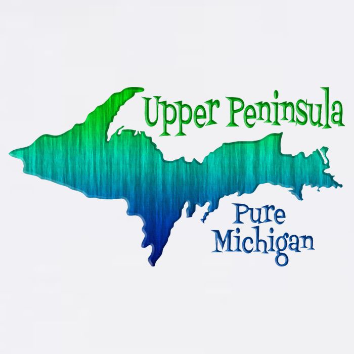 Up Upper Peninsula Michigan Ombre Yoopers 906 Cool Comfort Performance Bucket Hat
