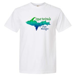 Up Upper Peninsula Michigan Ombre Yoopers 906 Garment-Dyed Heavyweight T-Shirt