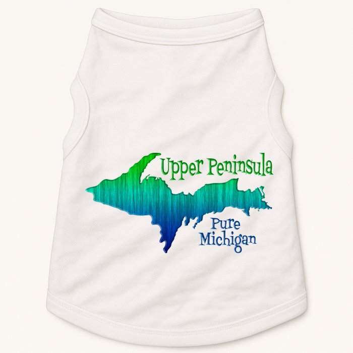 Up Upper Peninsula Michigan Ombre Yoopers 906 Doggie Tank