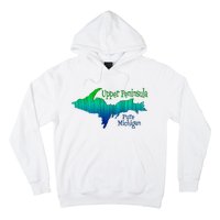 Up Upper Peninsula Michigan Ombre Yoopers 906 Hoodie