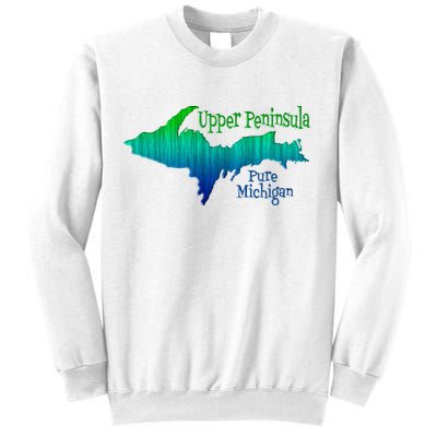 Up Upper Peninsula Michigan Ombre Yoopers 906 Sweatshirt
