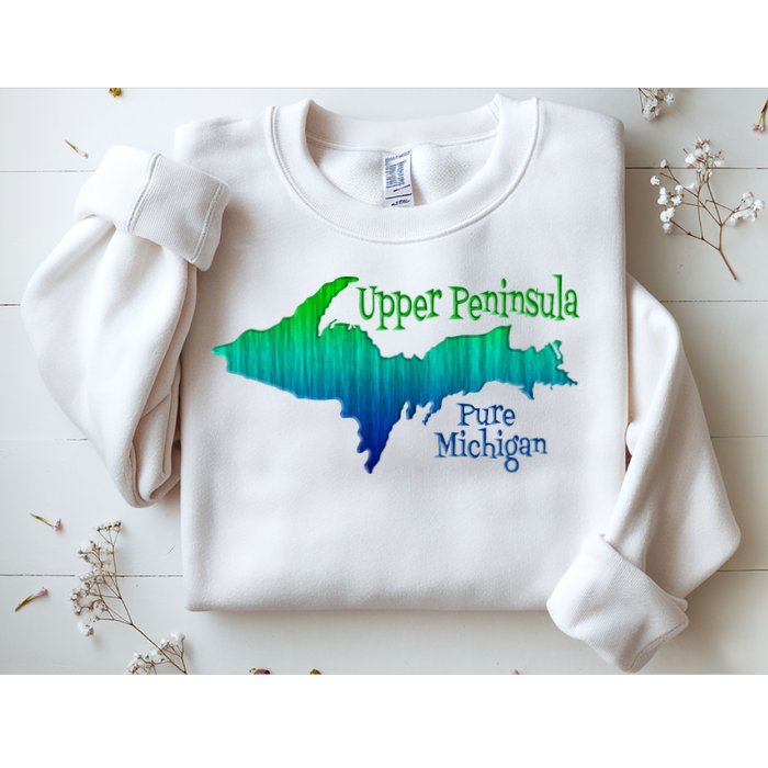 Up Upper Peninsula Michigan Ombre Yoopers 906 Sweatshirt