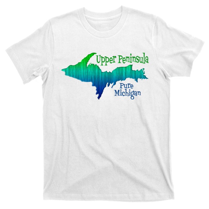 Up Upper Peninsula Michigan Ombre Yoopers 906 T-Shirt