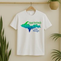 Up Upper Peninsula Michigan Ombre Yoopers 906 T-Shirt