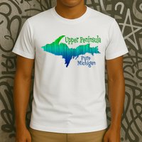 Up Upper Peninsula Michigan Ombre Yoopers 906 T-Shirt