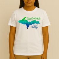 Up Upper Peninsula Michigan Ombre Yoopers 906 T-Shirt