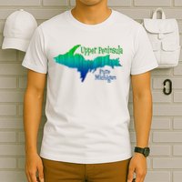 Up Upper Peninsula Michigan Ombre Yoopers 906 T-Shirt