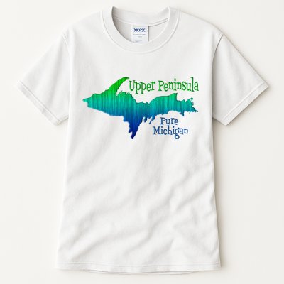 Up Upper Peninsula Michigan Ombre Yoopers 906 Tall T-Shirt