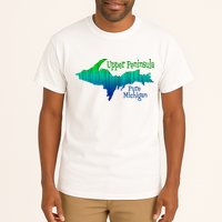 Up Upper Peninsula Michigan Ombre Yoopers 906 Tall T-Shirt