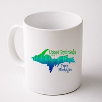 Up Upper Peninsula Michigan Ombre Yoopers 906 Mug