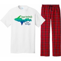 Up Upper Peninsula Michigan Ombre Yoopers 906 Pajama Set