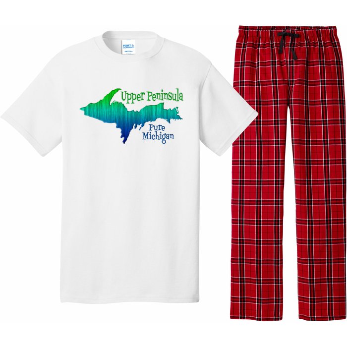 Up Upper Peninsula Michigan Ombre Yoopers 906 Pajama Set