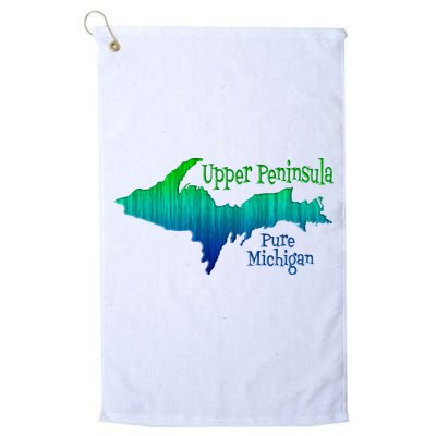 Up Upper Peninsula Michigan Ombre Yoopers 906 Golf Towel