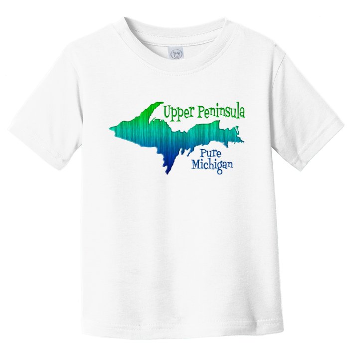 Up Upper Peninsula Michigan Ombre Yoopers 906 Toddler T-Shirt
