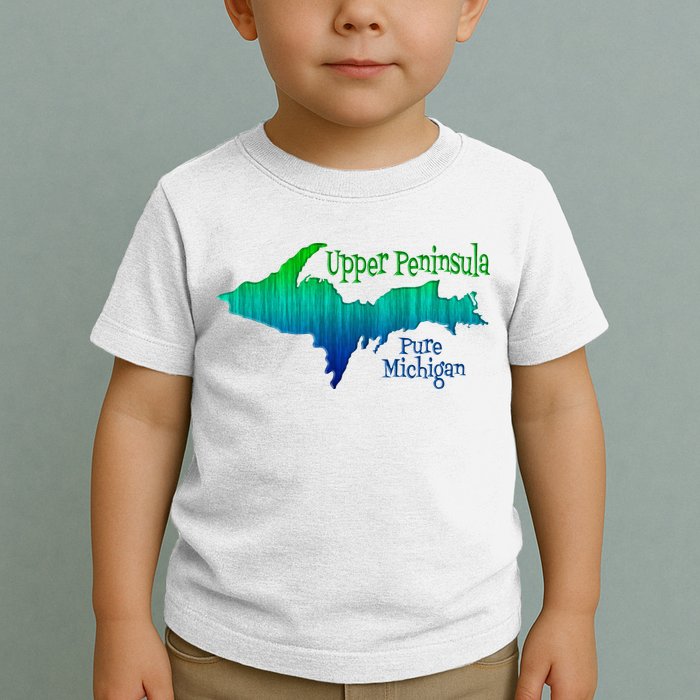 Up Upper Peninsula Michigan Ombre Yoopers 906 Toddler T-Shirt