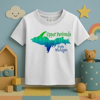 Up Upper Peninsula Michigan Ombre Yoopers 906 Toddler T-Shirt