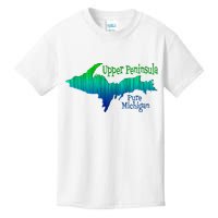 Up Upper Peninsula Michigan Ombre Yoopers 906 Kids T-Shirt