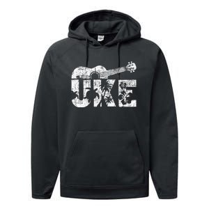 Uke Ukulele Player Ukulelist Music Guitarist Performance Fleece Hoodie