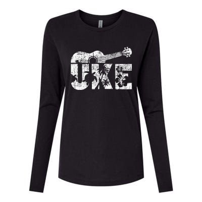 Uke Ukulele Player Ukulelist Music Guitarist Womens Cotton Relaxed Long Sleeve T-Shirt