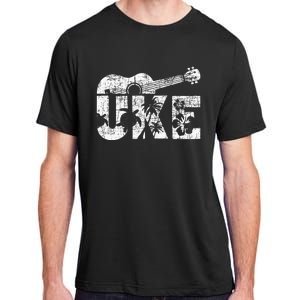 Uke Ukulele Player Ukulelist Music Guitarist Adult ChromaSoft Performance T-Shirt