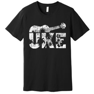 Uke Ukulele Player Ukulelist Music Guitarist Premium T-Shirt