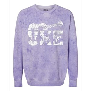 Uke Ukulele Player Ukulelist Music Guitarist Colorblast Crewneck Sweatshirt