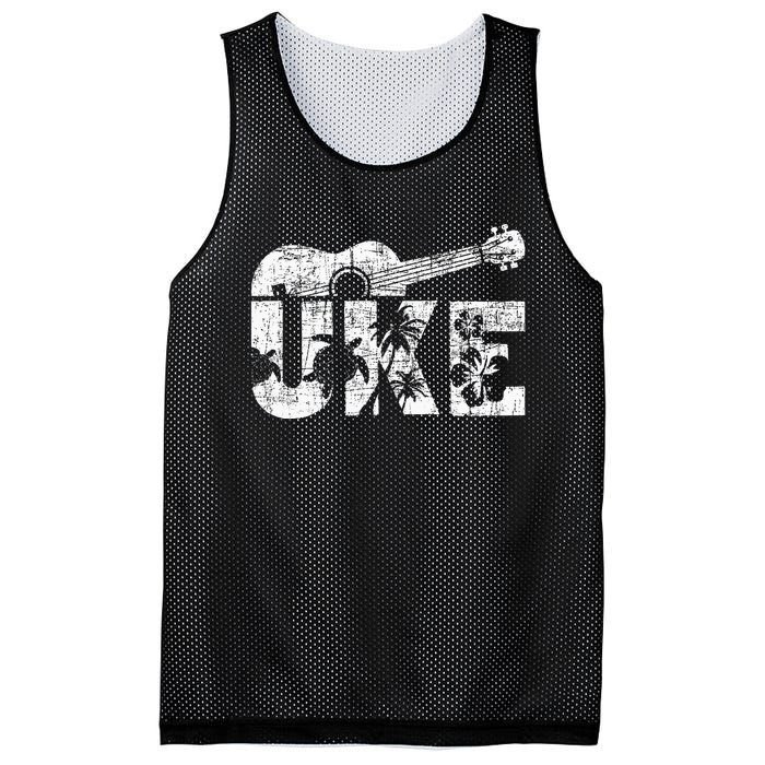 Uke Ukulele Player Ukulelist Music Guitarist Mesh Reversible Basketball Jersey Tank