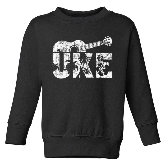 Uke Ukulele Player Ukulelist Music Guitarist Toddler Sweatshirt