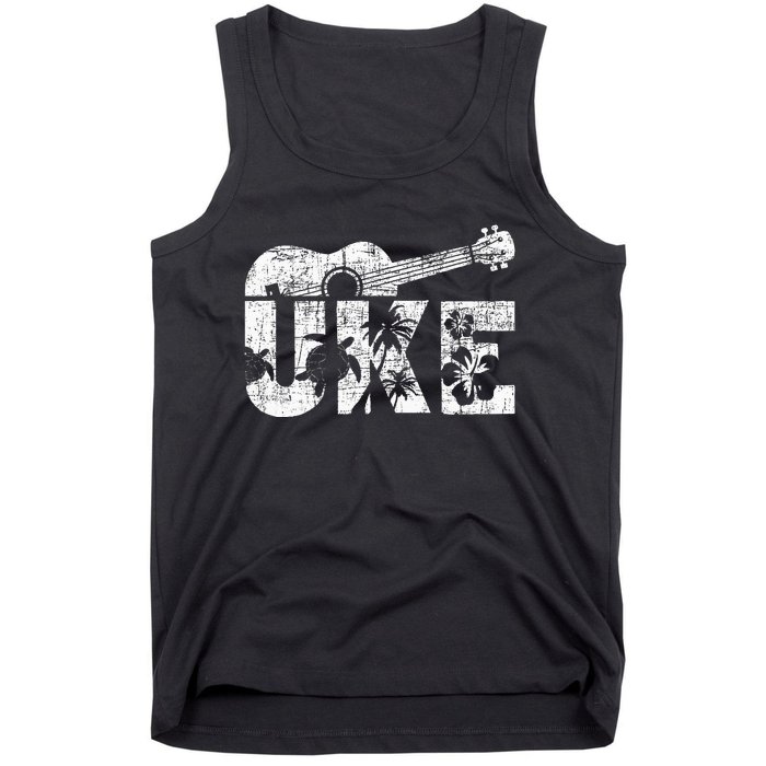 Uke Ukulele Player Ukulelist Music Guitarist Tank Top