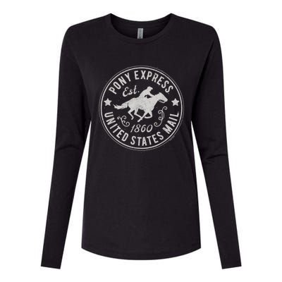 Usps Usps Pony Express Gift Womens Cotton Relaxed Long Sleeve T-Shirt