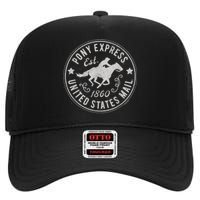 Usps Usps Pony Express Gift High Crown Mesh Back Trucker Hat