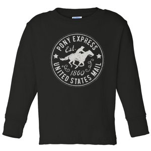 Usps Usps Pony Express Toddler Long Sleeve Shirt